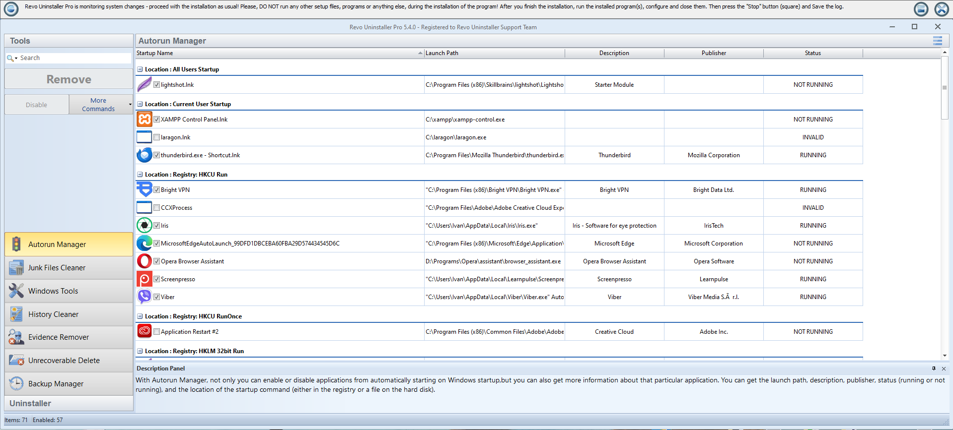 Revo Uninstaller Pro: screenshot 7